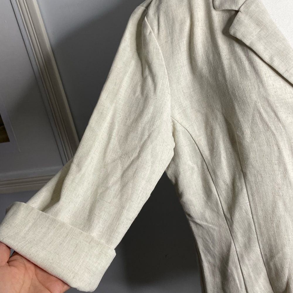 Ladies Plus Ivory Size Top Button Up By Sag Harbor Stretch Size 14 - Picture 2 of 15